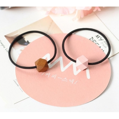 2018 Korean new hair accessories wooden beads single hair band
